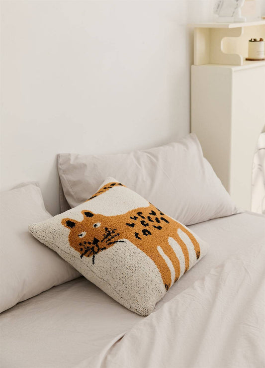 Super Soft Knitted Cushion Cover | Leopard - Prozily
