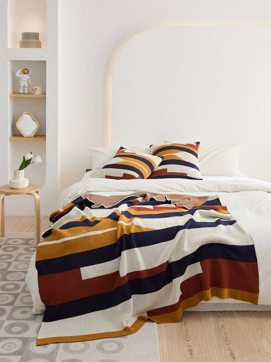 100% Premium Cotton Knitted Throw Blanket | Above the Clouds - Prozily