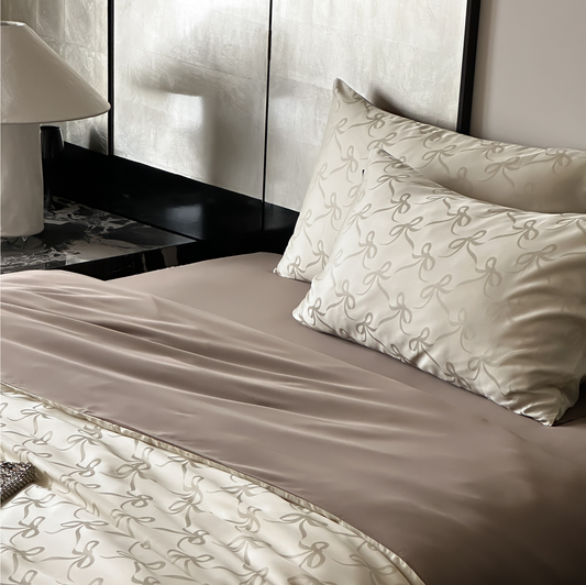 Bowknot Elegance TENCEL™ Lyocell Quilt Cover Set