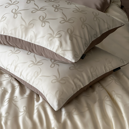 Bowknot Elegance TENCEL™ Lyocell Quilt Cover Set