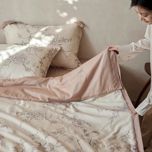 Rose Serenade TENCEL™ Quilt Comforter Set