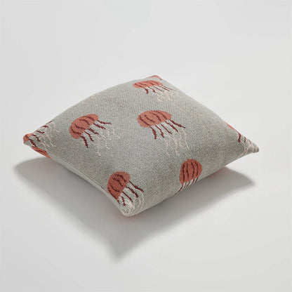 100% Premium Cotton Knitted Cushion Cover | Jellyfish - Prozily
