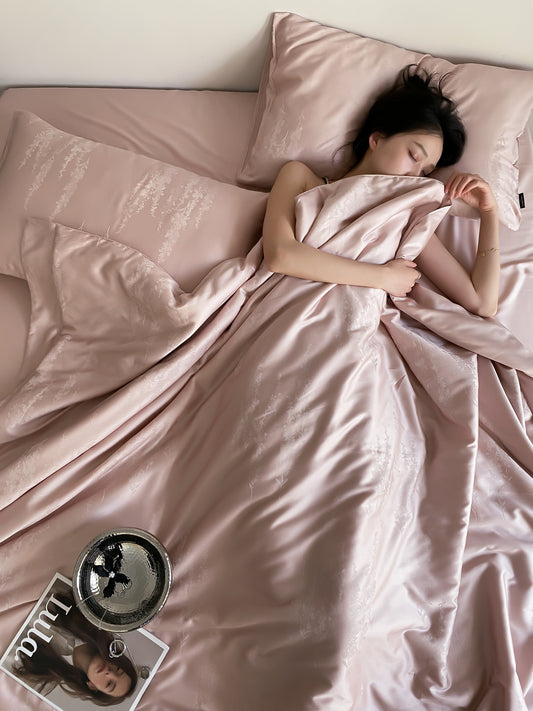 100% TENCEL™ Lyocell Quilt Cover Set | Blush Serenity