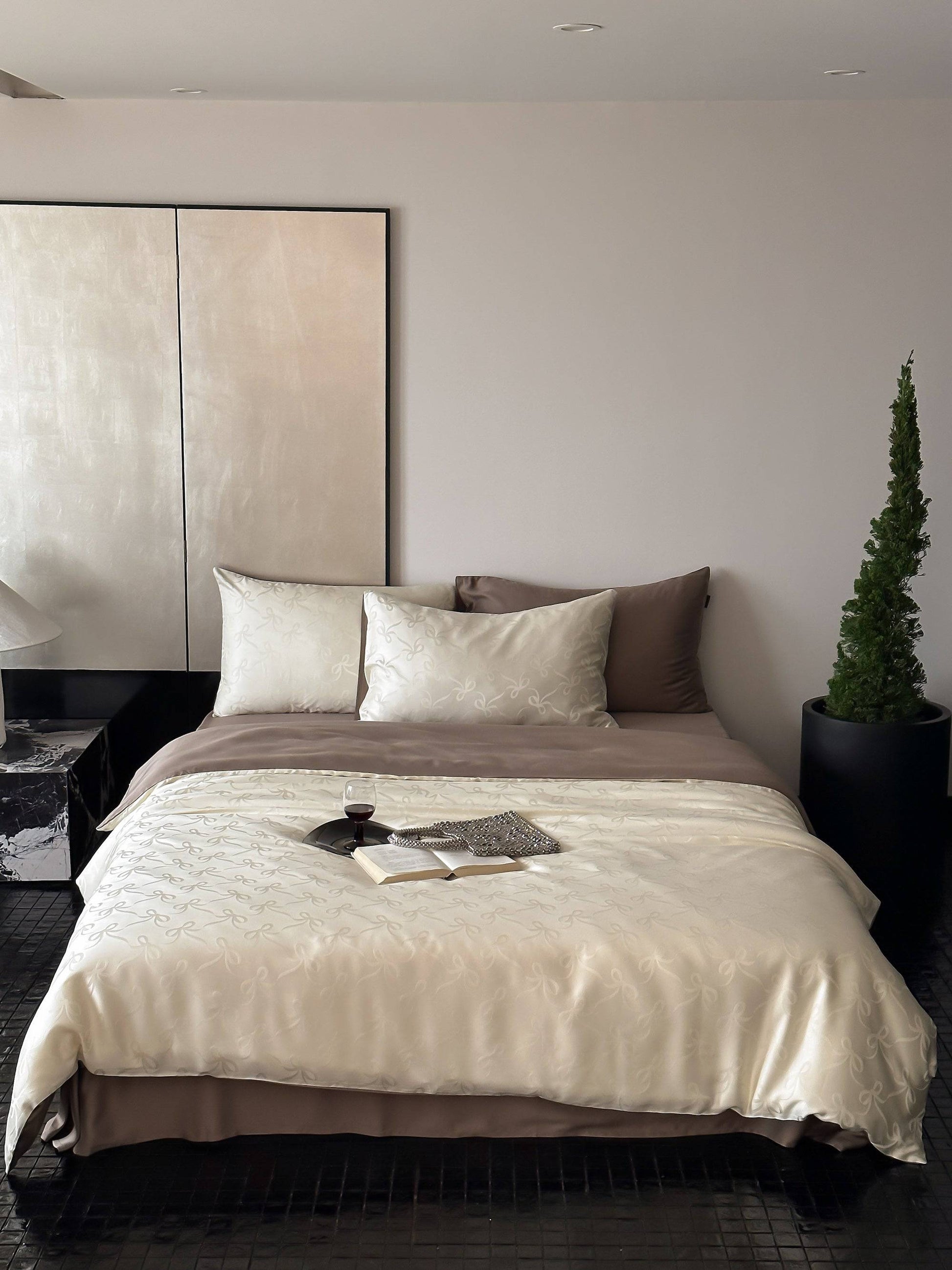 Bowknot Elegance Tencel Bedsheet Singapore - Prozily