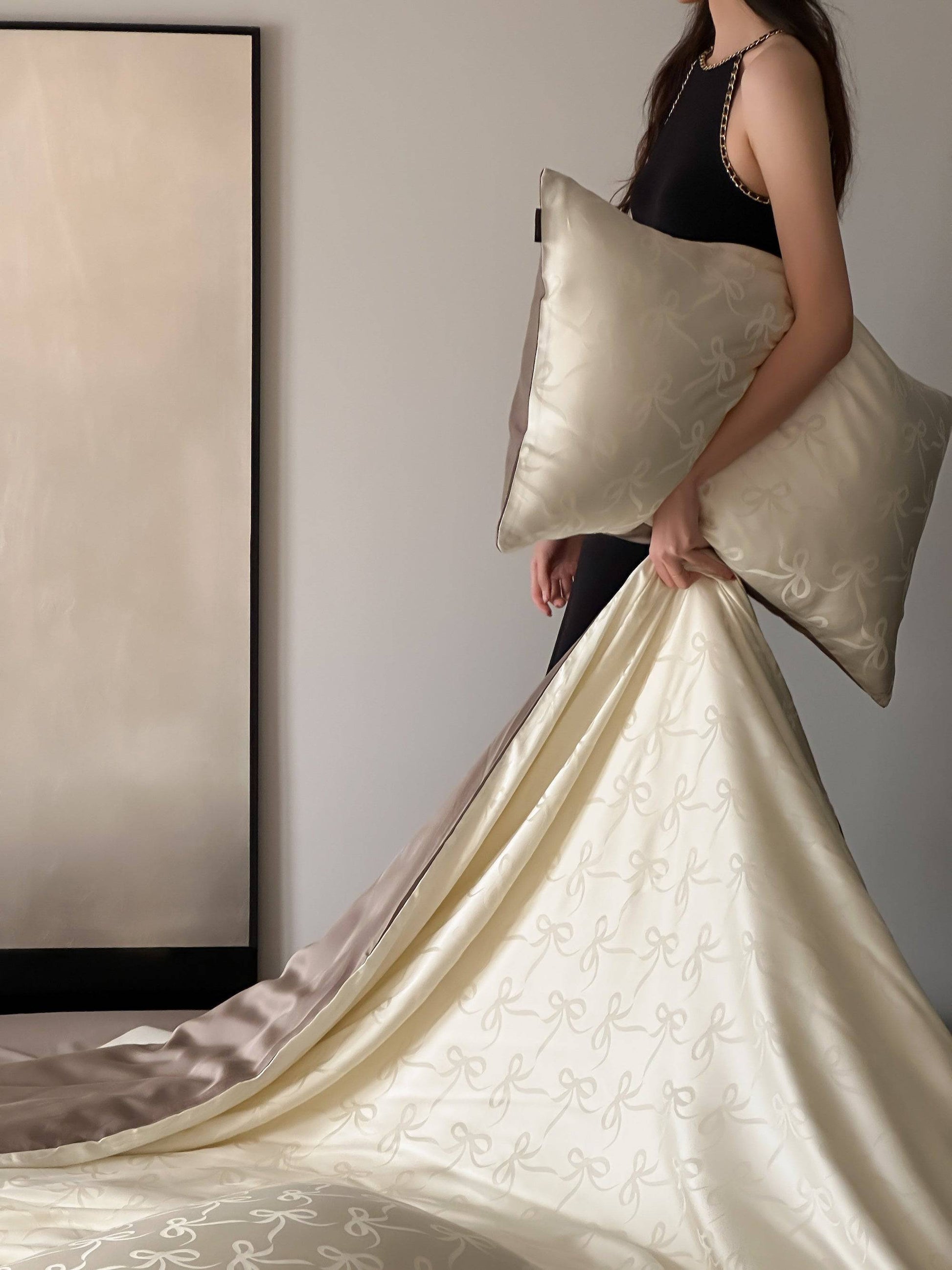 Bowknot Elegance Tencel Bedsheet Singapore - Prozily