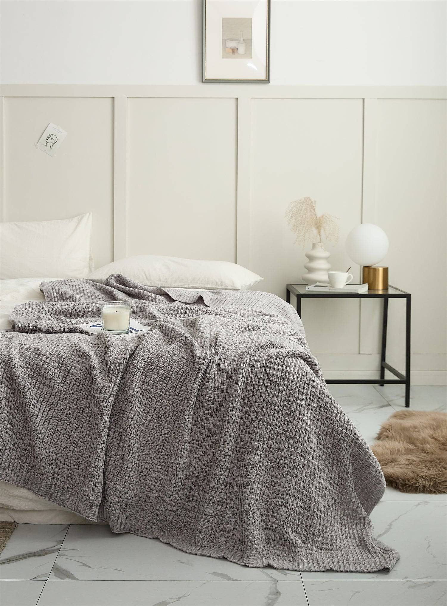 Waffle Throw Blanket - Prozily
