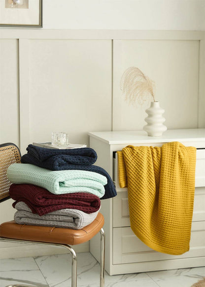 Waffle Throw Blanket - Prozily