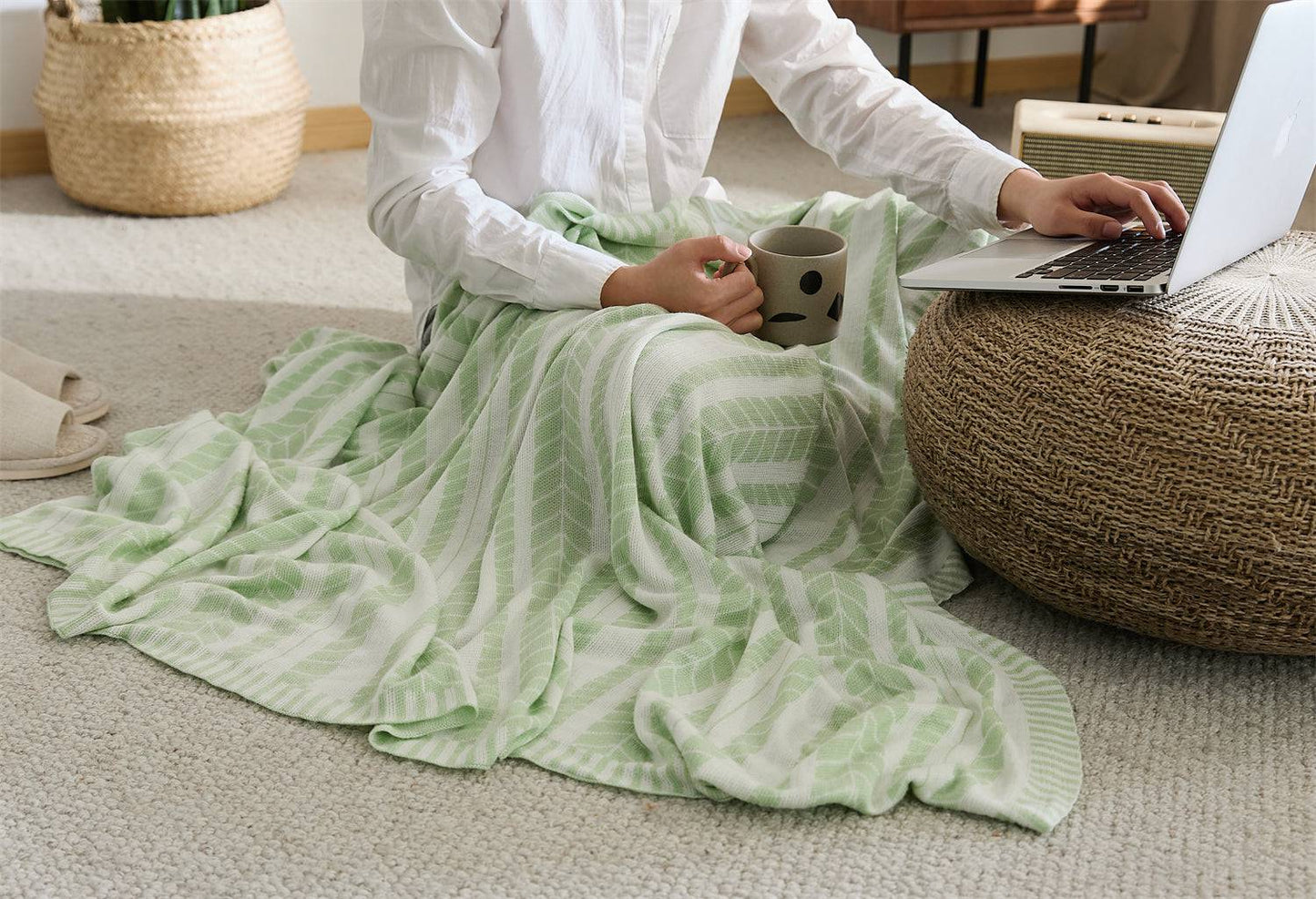 100% Bamboo Throw Blanket Natural Cooling Comforter - Prozily