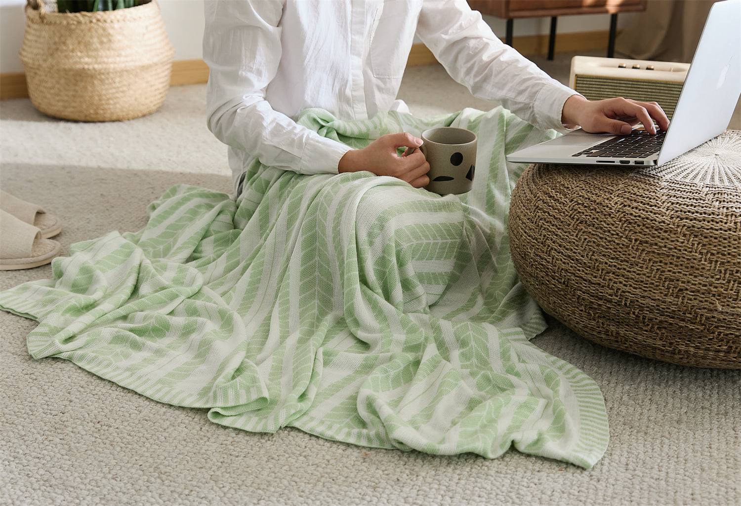 100% Bamboo Throw Blanket Natural Cooling Comforter - Prozily
