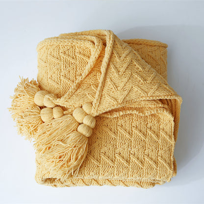 Super Soft Knitted Throw Blanket | Classic Wave - Prozily